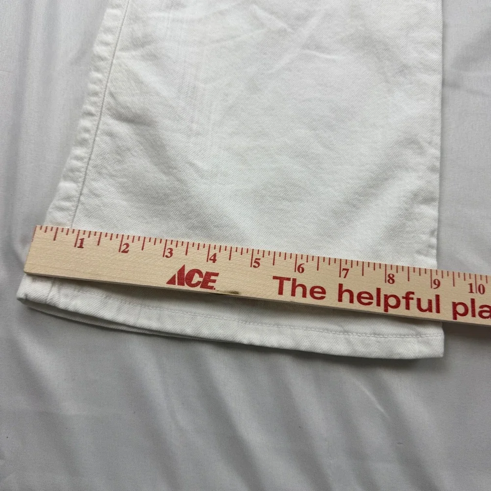 Joe's Jeans The Honey Jeans Women 31 White Curvy Flare Leg Low Rise Denim